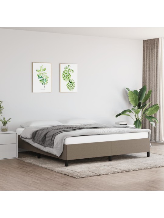 Rám postele bez matrace taupe 180 x 200 cm textil