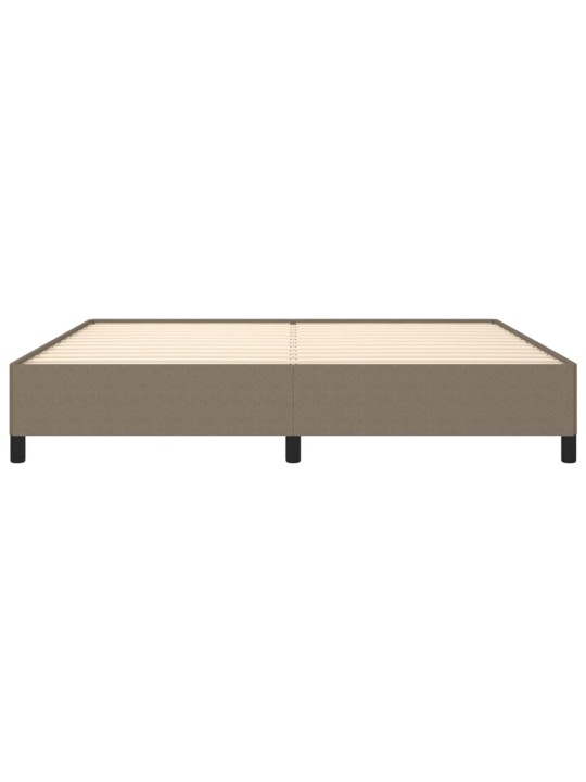 Rám postele bez matrace taupe 200 x 200 cm textil