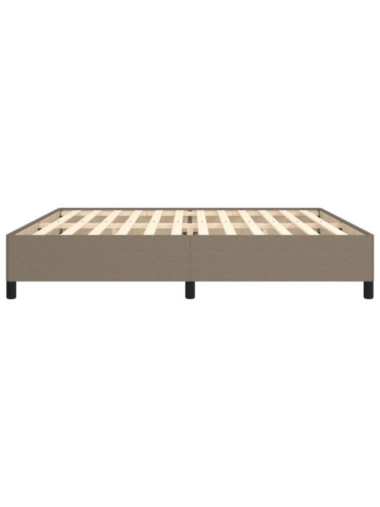 Rám postele bez matrace taupe 200 x 200 cm textil