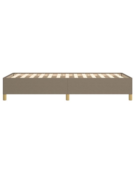 Rám postele bez matrací taupe 80x200 cm textil
