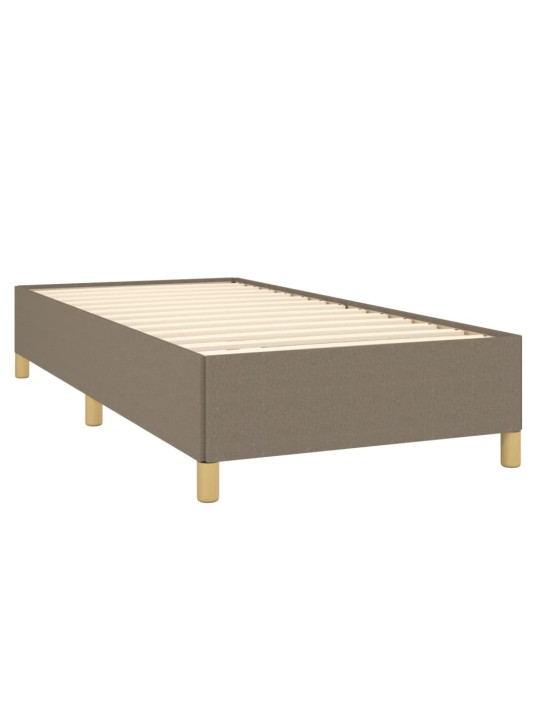 Rám postele bez matrací taupe 90x190 cm textil