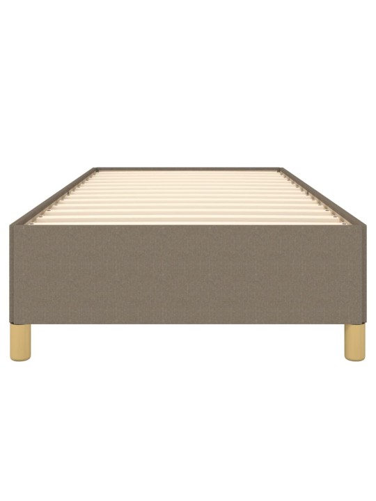 Rám postele bez matrací taupe 90x190 cm textil