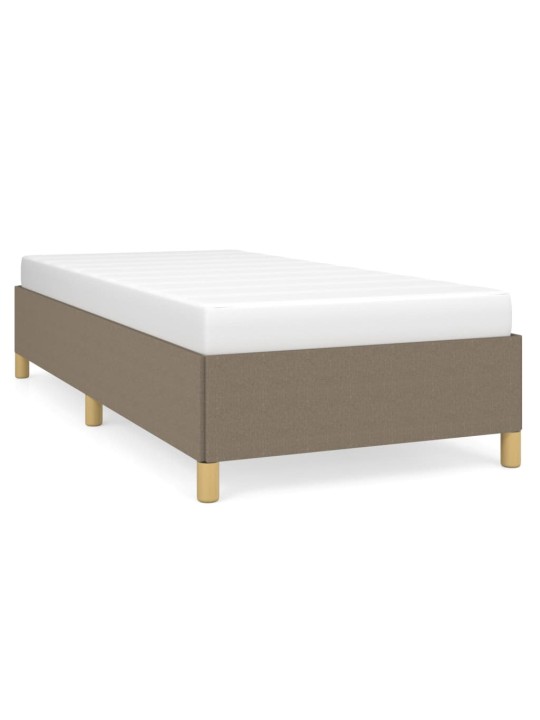 Rám postele bez matrací taupe 90x200 cm textil