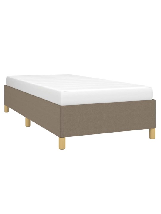 Rám postele bez matrací taupe 90x200 cm textil