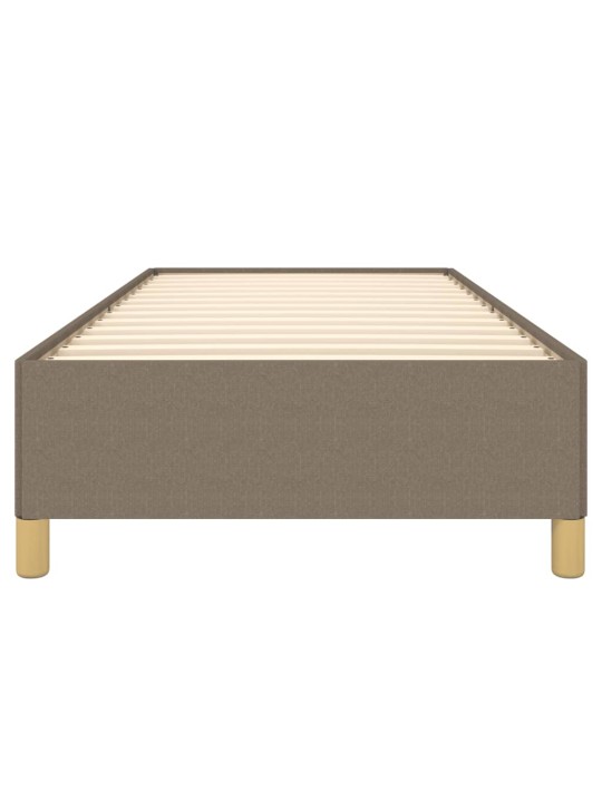 Rám postele bez matrací taupe 90x200 cm textil