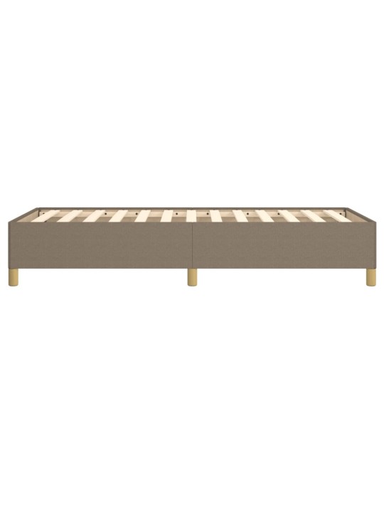Rám postele bez matrace taupe 100 x 200 cm textil
