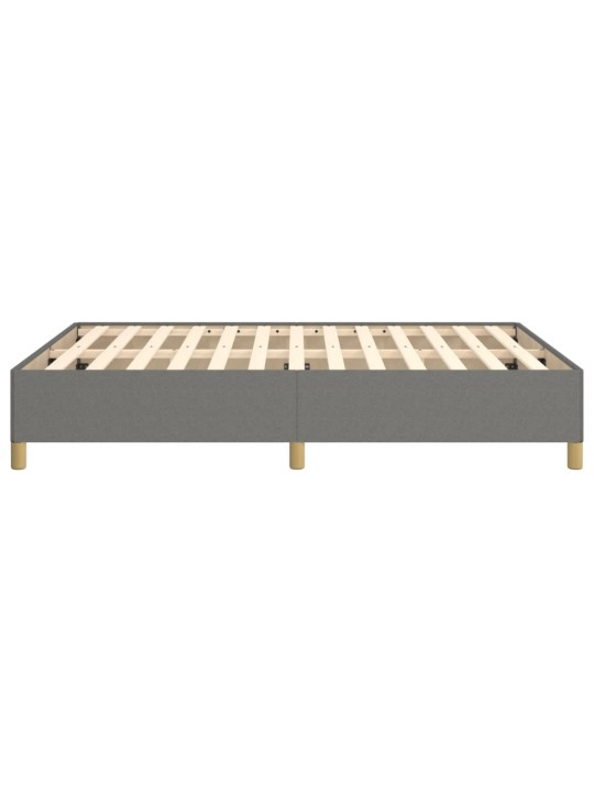 Rám postele bez matrace tmavě šedý 140 x 190 cm textil