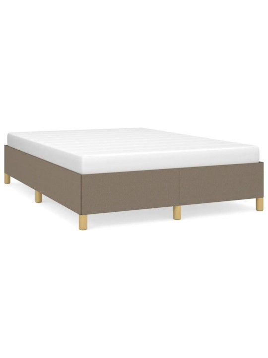 Rám postele bez matrace taupe 140 x 190 cm textil