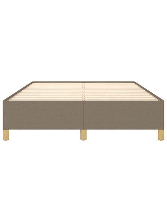 Rám postele bez matrace taupe 140 x 190 cm textil