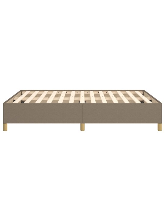 Rám postele bez matrace taupe 140 x 190 cm textil
