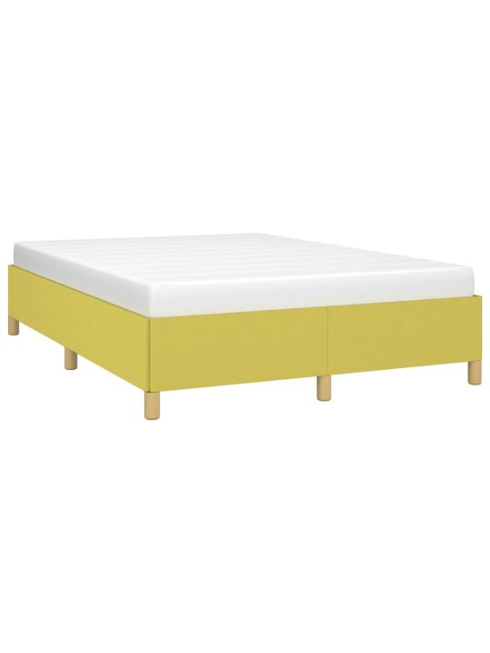 Rám postele bez matrace zelený 140 x 190 cm textil