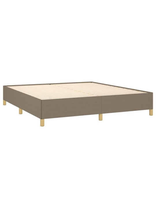 Rám postele bez matrace taupe 160 x 200 cm textil