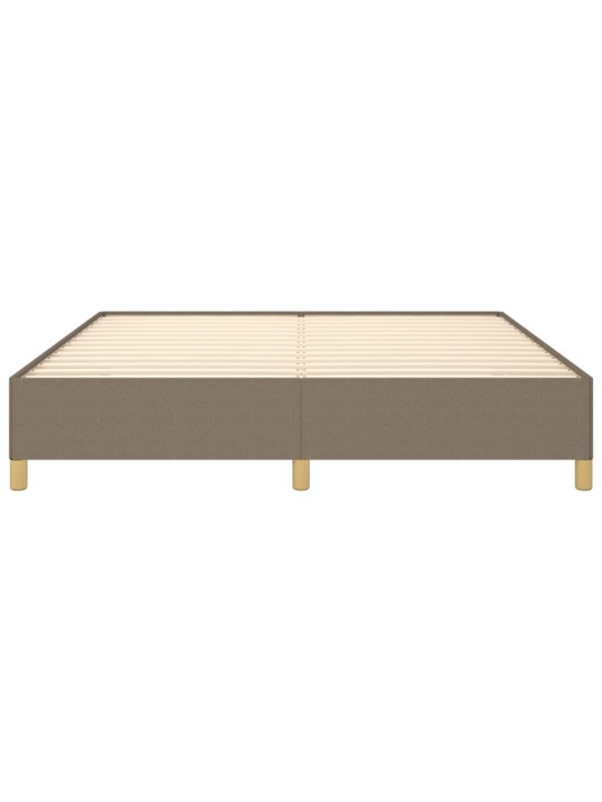 Rám postele bez matrace taupe 160 x 200 cm textil