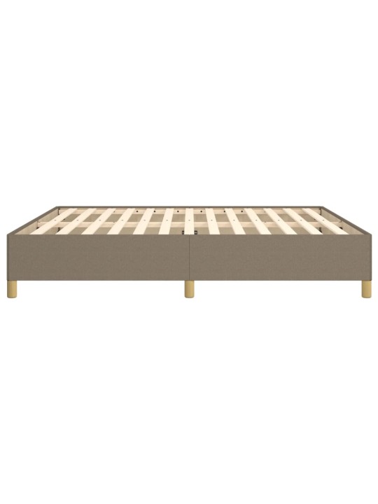 Rám postele bez matrace taupe 160 x 200 cm textil