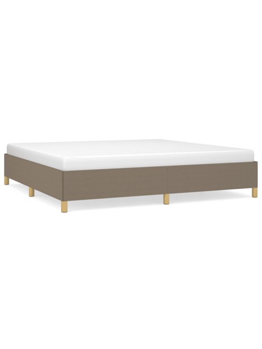 Rám postele bez matrace taupe 200 x 200 cm textil