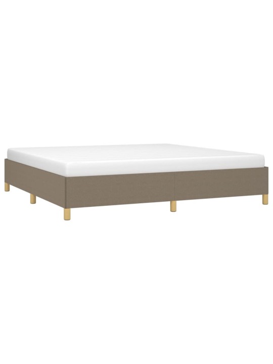 Rám postele bez matrace taupe 200 x 200 cm textil