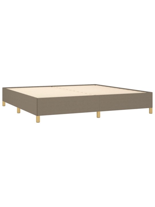 Rám postele bez matrace taupe 200 x 200 cm textil