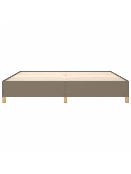 Rám postele bez matrace taupe 200 x 200 cm textil