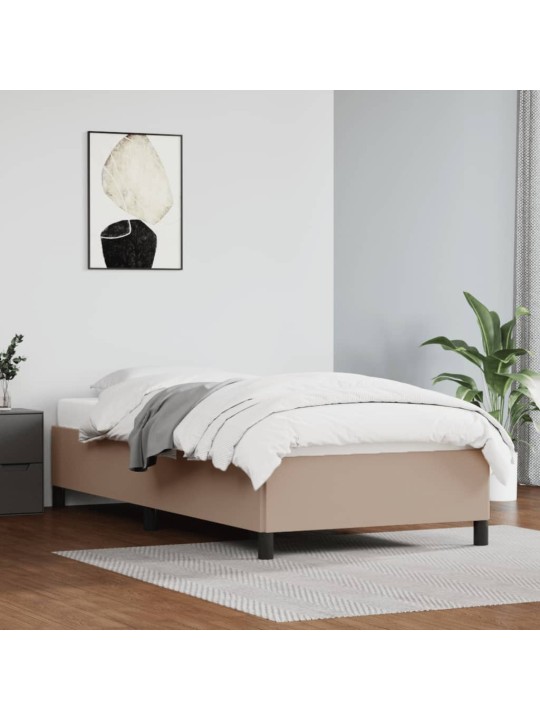 Rám postele cappuccino 90x190 cm umělá kůže