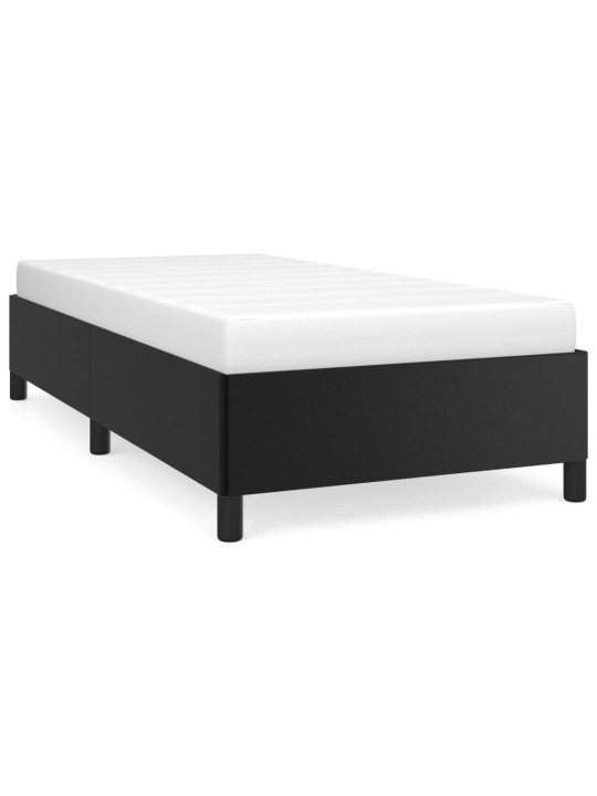 Rám postele černý 90 x 200 cm umělá kůže