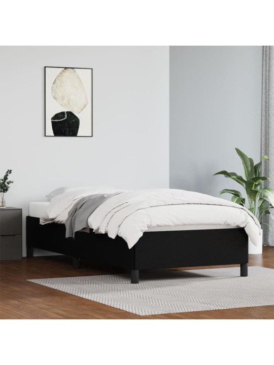 Rám postele černý 90 x 200 cm umělá kůže