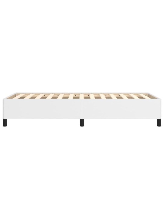 Rám postele bílá 100 x 200 cm umělá kůže