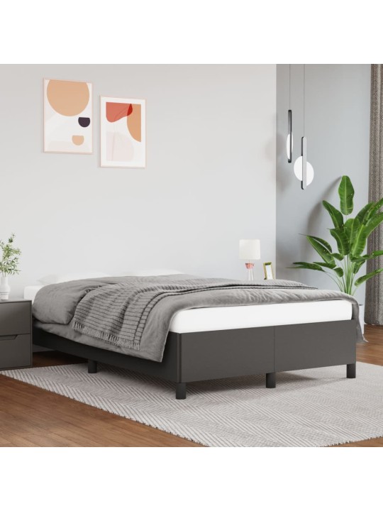 Rám postele šedý 120 x 200 cm umělá kůže