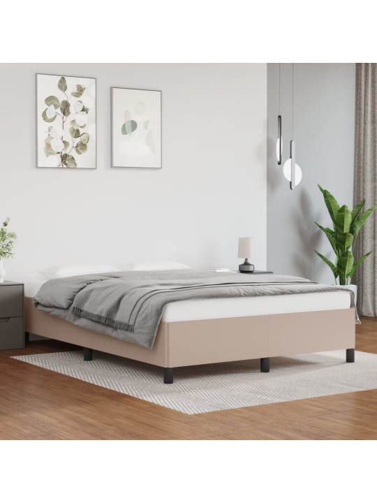 Rám postele cappuccino 140x190 cm umělá kůže