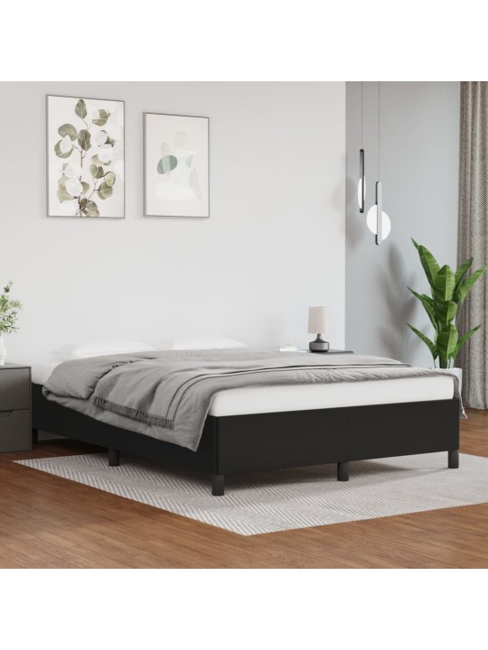 Rám postele černá 140 x 200 cm umělá kůže