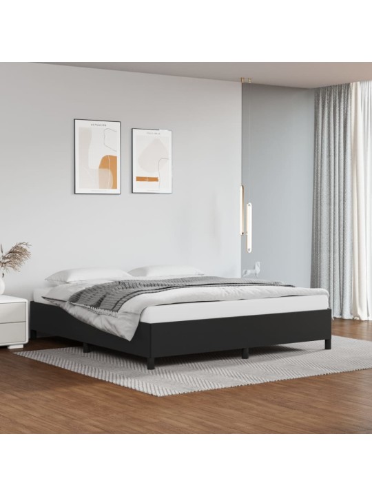 Rám postele černá 180 x 200 cm umělá kůže