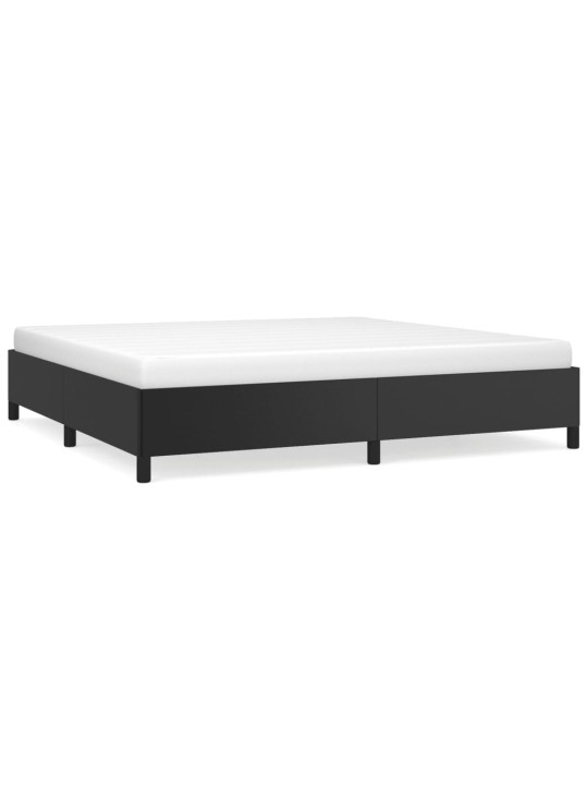 Rám postele černá 200 x 200 cm umělá kůže