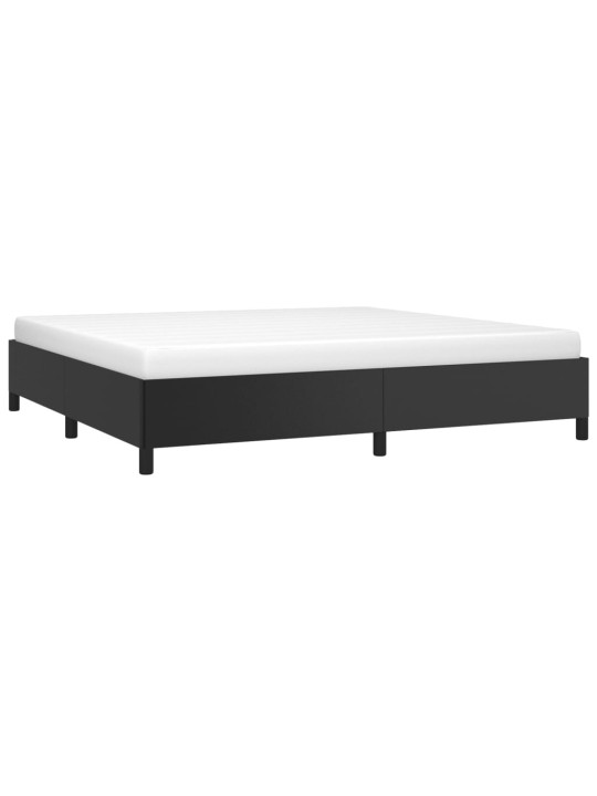 Rám postele černá 200 x 200 cm umělá kůže