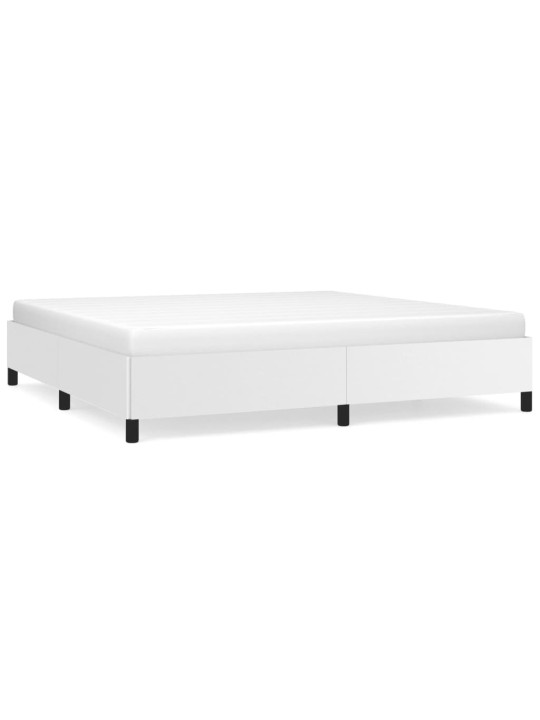 Rám postele bílá 200 x 200 cm umělá kůže