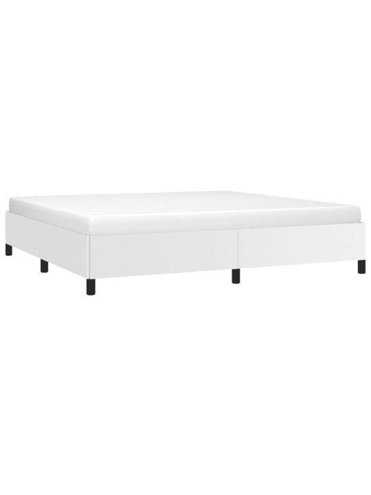 Rám postele bílá 200 x 200 cm umělá kůže