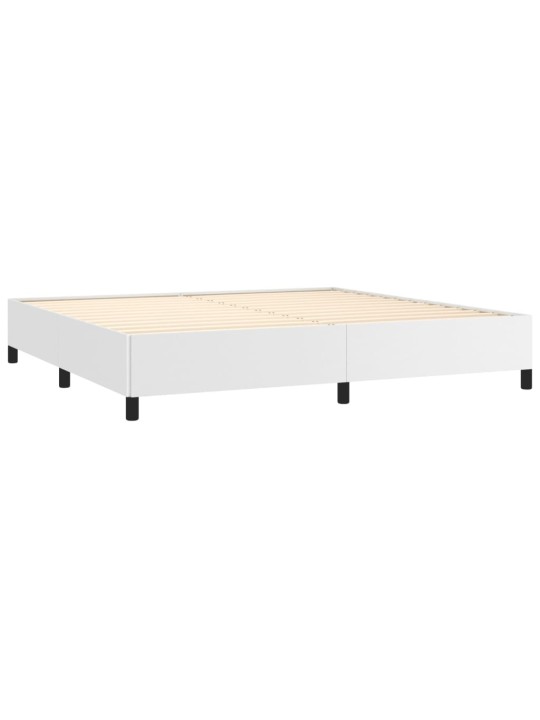 Rám postele bílá 200 x 200 cm umělá kůže