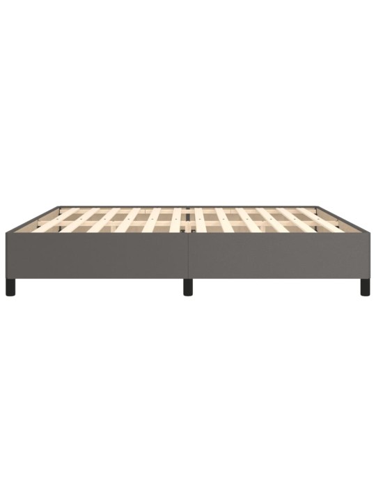 Rám postele šedá 200 x 200 cm umělá kůže