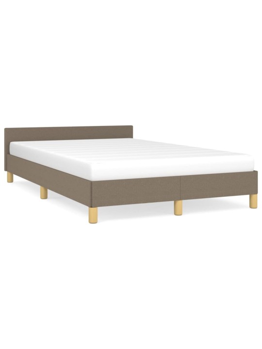 Rám postele bez matrace taupe 120 x 200 cm textil