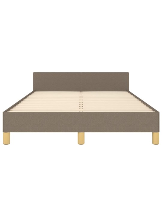 Rám postele bez matrace taupe 120 x 200 cm textil