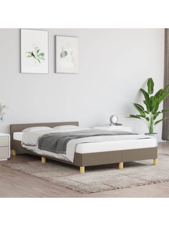Rám postele bez matrace taupe 120 x 200 cm textil