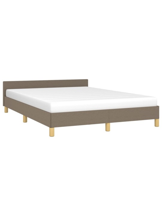 Rám postele bez matrace taupe 140 x 190 cm textil