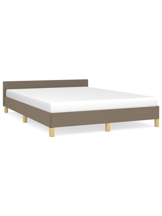 Rám postele bez matrace taupe 140 x 200 cm textil