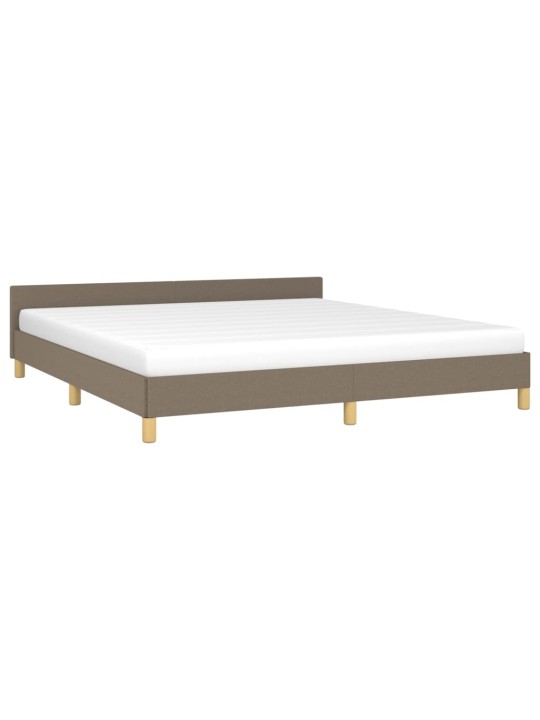 Rám postele bez matrace taupe 160 x 200 cm textil