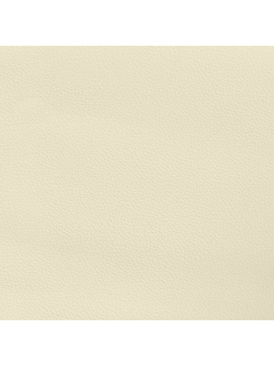 Rám postele s čelem bez matrace krémový 140x190 cm