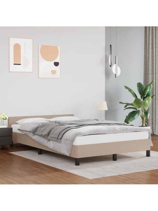 Rám postele s čelem bez matrace cappuccino 140x200 cm