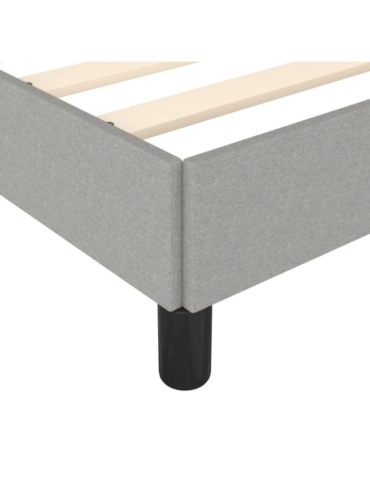 Rám postele bez matrace světle šedá super king textil