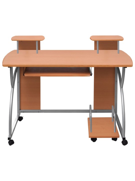 Počítačový stůl hnědý dub 110x52x88,5 cm kompozitní dřevo