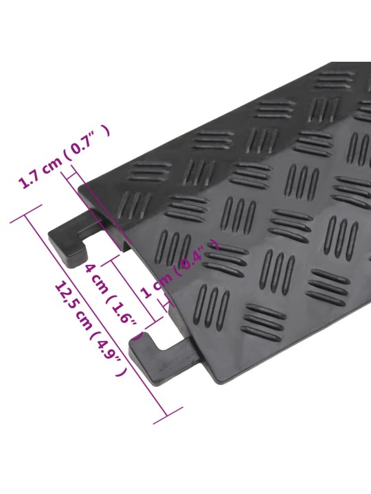 Kabelové mosty 2 ks 98,5 cm černé