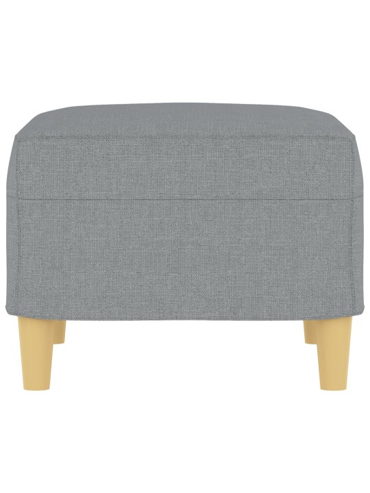 Podnožka světle šedá 60 x 50 x 41 cm textil