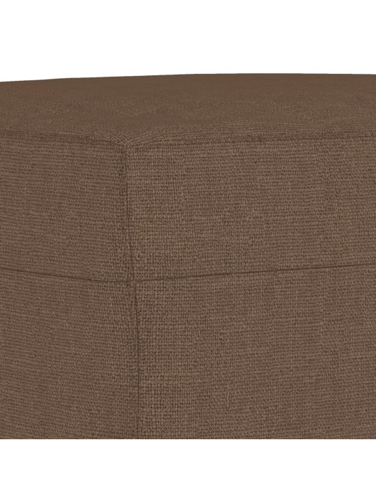 Podnožka hnědá 60 x 50 x 41 cm textil