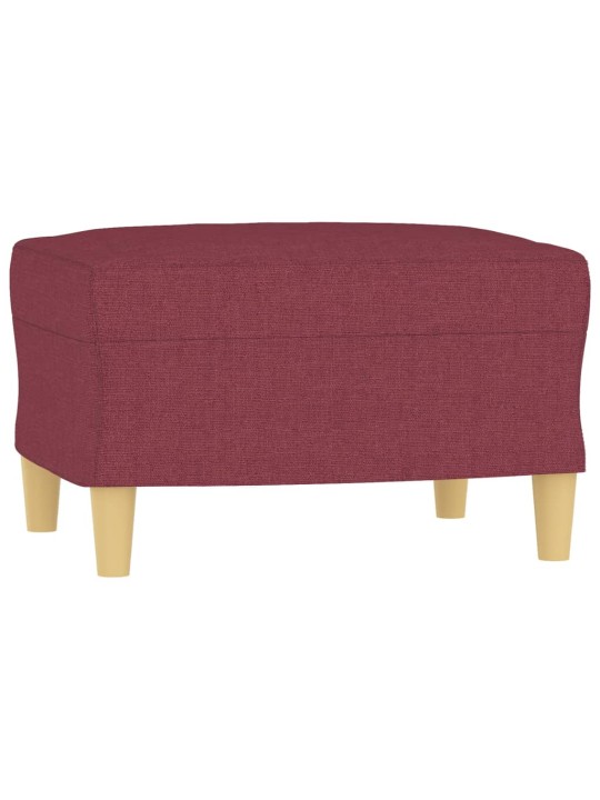 Podnožka vínová 60 x 50 x 41 cm textil